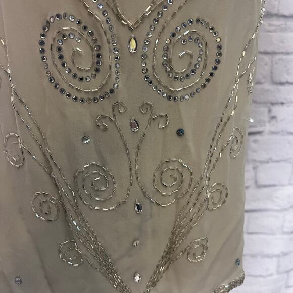 Vintage Diane Gilman Silk Beaded Tank - Picture 12 of 14